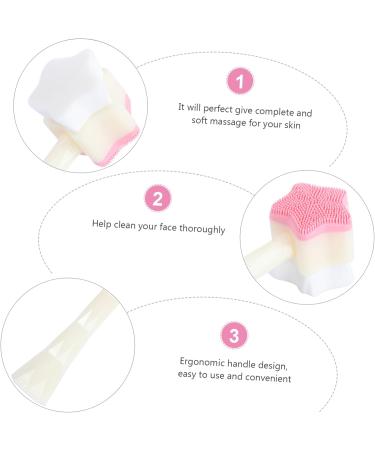 VINTORKY Face Exfoliator Brush Manual Cleaning Tools Bath Scrubber Irish Accessories for Skin Brush Face Wash Face Scrub Facial Cleansing Brush Travel Beauty Tools Handheld 13x5cm Sky-blue - Buy Online on GoSupps.com