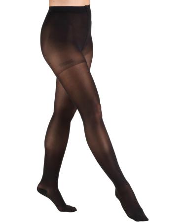 Truform Compression Sheer Pantyhose Black Medium 20-30 mmHg (Pack of 2) - Buy Online on GoSupps.com