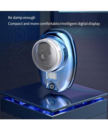 PitxSGSIA Mini Reiserasierer for Men | Pocket Size Washable Rechargeable Portable & Painless Trimmer - Easy to Use in Blue - Buy Online on GoSupps.com