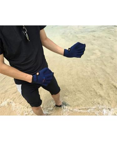 EXCEREY Swimming Webbed Gloves - Aquatic Fitness Paddles for Men and Women - Blue - Buy Online on GoSupps.com