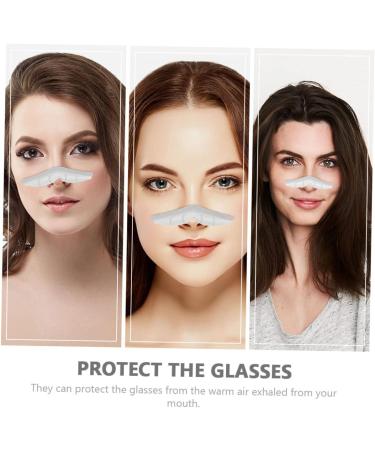 Fomiyes 15 pcs Anti-Fitting Oral Cover Nose Strip & Glasses Fitting Support Frame - 3D White with Glue Pebbles for Comfort & Protection - Buy Online on GoSupps.com