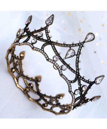 Beaupretty Black Wedding Bride Crown & Tiara - Baroque Rhinestone Hair Jewelry for Birthday & Pageant - Buy Online on GoSupps.com