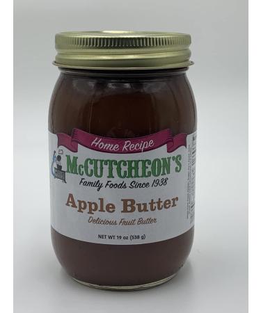 McCutcheon's Home Recipe Apple Butter Rich Mellow Flavor All Natural Ingredients No Preservatives Made in the USA 19 ounces