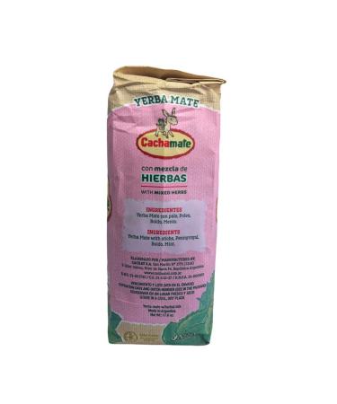 Yerba Mate Cachamate Herbal Mix with Boldo & Mint 500g - Protects Liver - Premium 1.1 lb (Pack of 1 - Buy Online on GoSupps.com