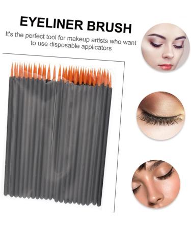 Gogogmee 100pcs Disposable Eyeliner Brush Eye Makeup Brush Eyeliner Applicator Cosmetic Brush Black Plastic - Buy Online on GoSupps.com