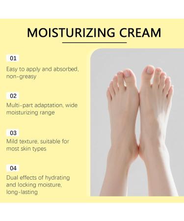  XUSHAOLUN Moisturizing cream with 60% urea and tea tree oil fast-absorbing and non-greasy for hands and feet. Long-lasting moisturizing care for rough and soothing skin. (4 pieces) - Buy Online on GoSupps.com