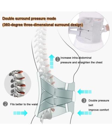 Buy Samnuerly Back Support Belts for Men & Women | Relief from Back Pain Herniated Disc Sciatica & Scoliosis | Breathable Comfort (Size M) - Buy Online on GoSupps.com