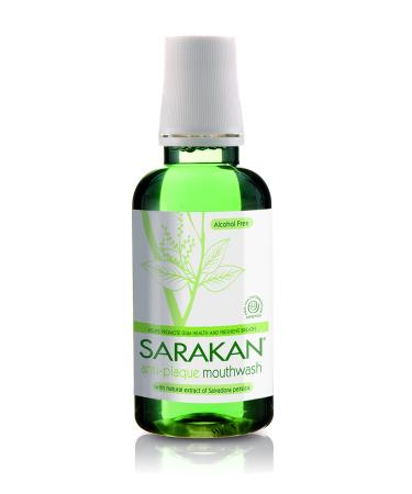 Sarakan Sarakan Anti-Plaque Mouthwash (300ml) | Formulated to Reduce Plaque and Tartar | Alcohol Free | Fluoride Free | Vegan (Pack of 1)
