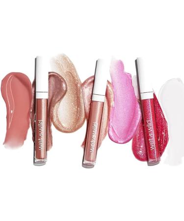 Markwins Wet n wild Mega Slicks Lip Gloss Shiny Lip Gloss with Light and Bright Texture for Soft and Full Healthy Lips Enhanced Formula with Hyaluronic Acid and Vegan Collagen Pink Champagne Please - Buy Online on GoSupps.com