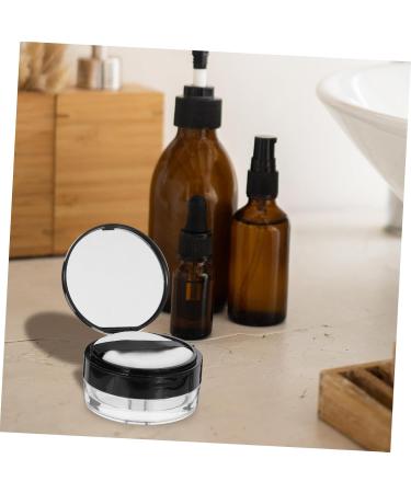 DRESSOOS Cosmetic Case with Powder Puff Blusher Refillable Loose Powder Holder Travel Makeup Case Puff Case - Buy Online on GoSupps.com