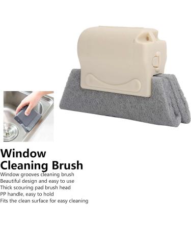 Groove Cleaning Brush Window Grooves Cleaning Brush Handheld Crevice Cleaner Tools for Window Quickly Clean All Corners and Gaps - Buy Online on GoSupps.com