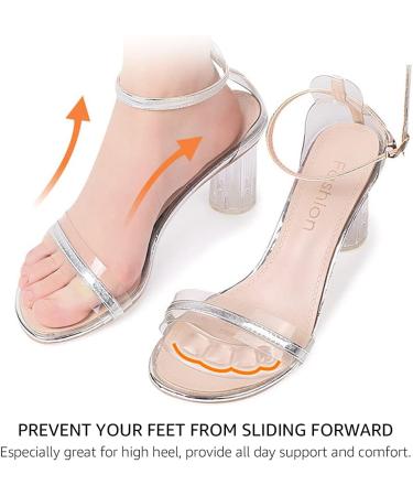 Urwalk Ball of Foot Cushions for High Heels - Non-Slip Comfortable Forefoot Pads for All Day Pain Relief - 2 Pairs (Transparent) - Buy Online on GoSupps.com