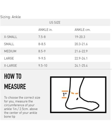 Shock Doctor Ankle Brace Compression Sleeve (1 Sleeve) - Medium Grey/Black | For Ankle/Foot Support, Arthritis, Tendonitis, Sprains & Recovery - Buy Online on GoSupps.com