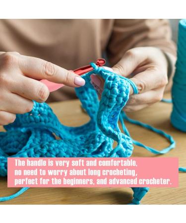 IMZAY 8mm Crochet Hooks with Ergonomic Handle - Extra Long Knitting Needles for Arthritic Hands - Ideal Craft Tools for Beginners and Experienced Crochet Enthusiasts - Buy Online on GoSupps.com