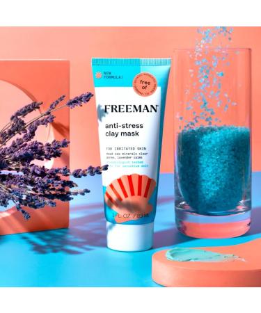 Freeman Anti-Stress Clay Mask For Irritated Skin - Buy Online on GoSupps.com