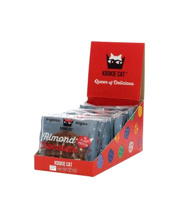 Kookie Cat Vegan Vanilla Chocolate Chip Cookies Individually Wrapped Gluten Free Soy Free Organic & Organic Cashews & Oats - 12 X 50g Multipack