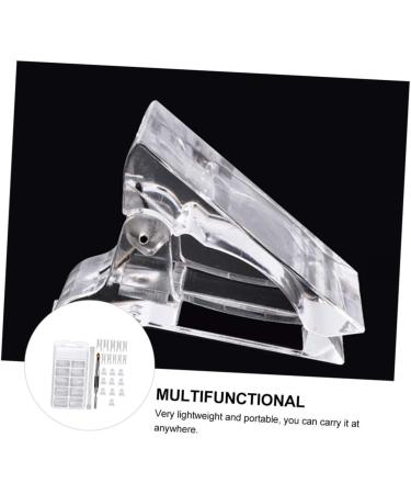 MAGICLULU 3 Sets Nail Set Stainless Salon De Pro Women Nail Extension Set Nail Art Clip Gel Kit for Nails Lengthening Nail Tips Clip Nail Clip Manicure Nail Piece Tool Abs White - Buy Online on GoSupps.com