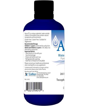 A.C. Grace Company Aqua-E Water-Soluble Vitamin E 8 fl oz - Tocopherols & Tocotrienols - Buy Online on GoSupps.com