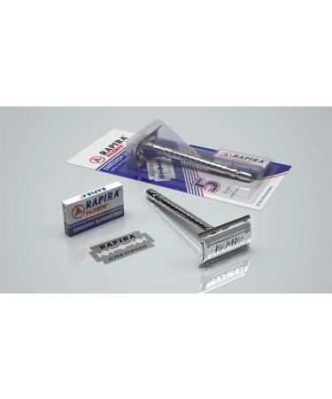 Buy Swedish Rapira Shaving Set - Premium Razor & 5 Blades for a Smooth Shave | International Shipping Available - Buy Online on GoSupps.com