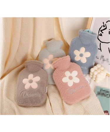 Maies Small Hot Water Bottle 1000ml - Soft Plush Cover for Hot & Cold Therapy | Cute Heating Bag for Comfortable Relief - Buy Online on GoSupps.com