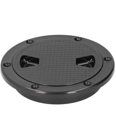 4in ABS Round Boat Deck Plate - Black Marine Accessory for Deck Inspection - Buy Online on GoSupps.com