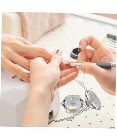 Beatifufu Nail Art Crystal Cup Travel Small Jar Bead Containers Cream Lotion Jar Makeup Container Cosmetics Clear Nail Varnish Empty Sample Jar Clear Nail Polish Containers for Beads Glass 6.5x8cm As Shown - Buy Online on GoSupps.com