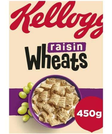 Kellogg's Wheats Breakfast Cereal Bundle Pack (2 Raisin 450g) Raisin 450g 2