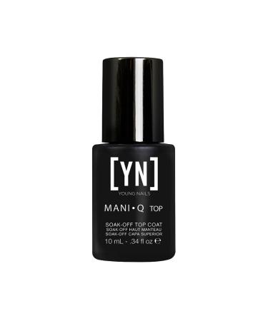 Young Nails Mani-Q Gel Polish  Color Gel Nail Polish For Natural Or Artificial Nails  Cure With LED Or UV Light  Soak Off Gel Polish 0.34 fl oz. MQC Top Coat 0.34 Fl Oz (Pack of 1)
