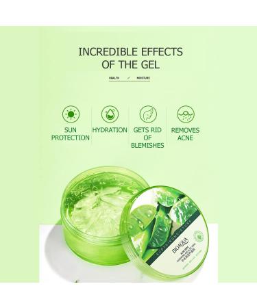BIOAQUA Aloe Vera Extract Gel Hydrating Moisturizing Soothing Skin Care Essence 300g/10.58oz 10.6 Fl Oz (Pack of 1) - Buy Online on GoSupps.com