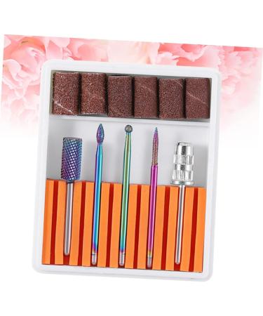 FRCOLOR 1 Set Cuticle Drill Bit Drill Bits for Nails Nail File Bits Ceramic Nail Bits Nail Drill Heads Nail Polish Tools Nail Grinding Head Nail Gel Nail Drill Bits Ceramics Drill Set 6.5x5.5cm Orange - Buy Online on GoSupps.com