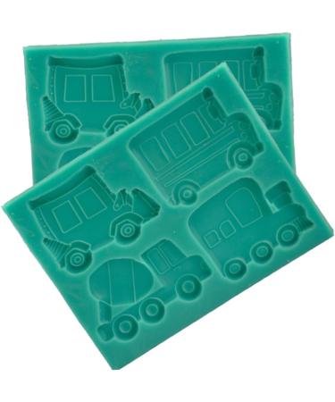 BESTonZON 3 Pcs Fudge Molds DIY Soap Mold Cake Fondant Silicone Molds for Candy Silicone Moulds Silicone Baking Mold Silicone Candy Molds Gum Cake Stencil Cookie Mold DIY Mould Car Chocolate 10.7*8.6 CMx3pcs Greenx3pcs - Buy Online on GoSupps.com