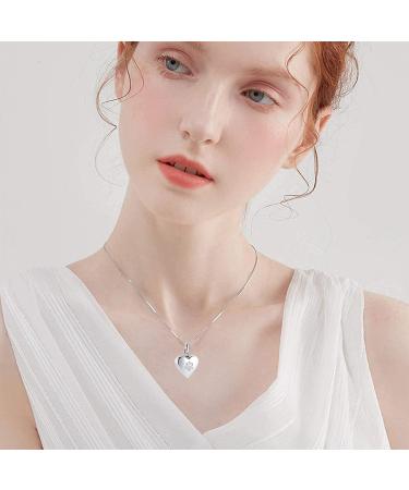 Paw Print Pet Heart Urn Necklace - Memorial Keepsake Jewelry for Pet Ashes - Buy Online on GoSupps.com