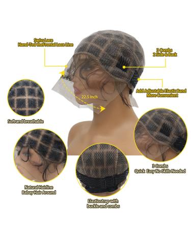 Buy Braided Wig Cap | Crochet Wig Cap for Easy Styling | 68 Sections with Baby Hair & Bangs - International Shipping - Buy Online on GoSupps.com