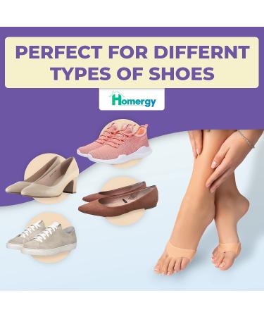 Metatarsal Foot Pads for Pain Relief - Soft Gel Sleeves (2 Pairs) - Breathable & Reusable Cushions for Forefoot - Shoe Supports for Women and Men - Buy Online on GoSupps.com