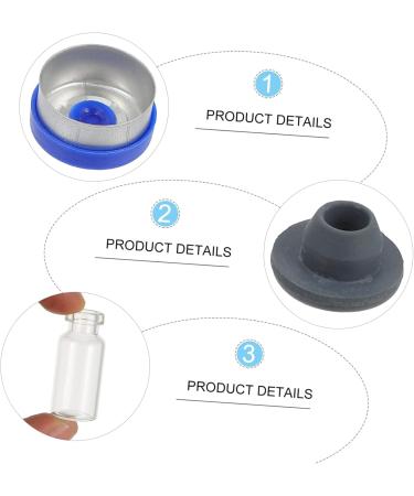 Plafope 50 pcs Glass Bottles with Lids - Transparent Phiole Sample Containers for Travel Perfume & Terrariums - 3.9x1.6cm - Buy Online on GoSupps.com