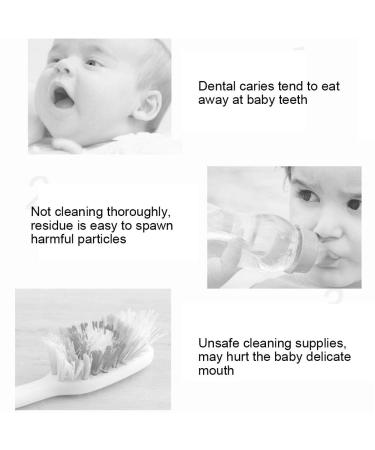 30 Pieces Baby Toothbrush & Tongue Cleaner - Dental Care for 0-36 Months | Finger Toothbrush Set - Buy Online on GoSupps.com