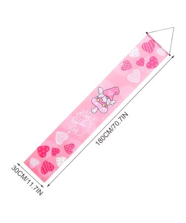 Zerodeko Valentines Day Hanging Banner 1 Pair Valentines Day Banner Polyester Banners Outdoor Valentines Day Welcome Sign Picture 1 180.00X30.00X0.10CM - Buy Online on GoSupps.com