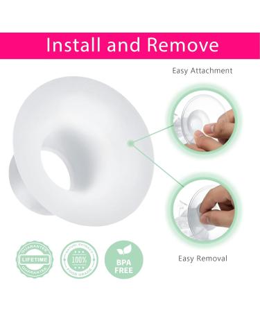 Durceler 16mm Silicone Flange Inserts Compatible with for Spectra S1 S2 Medeal Freestyle Pump in Style Harmony Swing S9 S10 S12 Pro Hands-Free Wearable Breast Pump Reduce 24-25mm Tunnel to 16mm - Buy Online on GoSupps.com