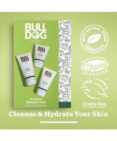 BULLDOG Skincare Original Trio Gift Set for Men - All Day Hydration Kit | Shave Trio - Buy Online on GoSupps.com
