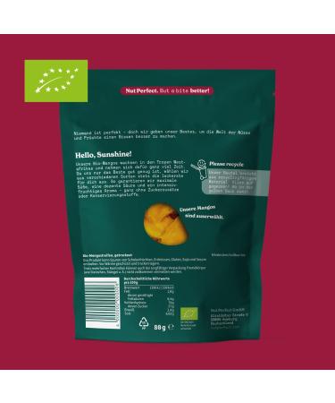 Buy Nut Perfect Bio-Mangos | Sweet & Intense Dried Mango Stripes | 80g | Certified Organic | Sourced from West Africa - Buy Online on GoSupps.com