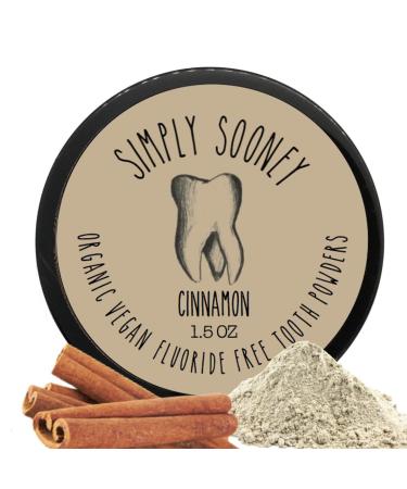 Remineralizing Vegan Mineral Tooth Powder I Cinnamon Formula I Natural Whitening I Stronger Teeth (1.5oz Jar)