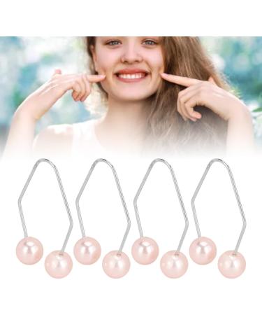 2 Pair Dimple Makers PiercingFacial Dimple Trainer to Improve Smile for Face Cheeks Dimple Maker Balls for Men Women (Pink) - Buy Online on GoSupps.com