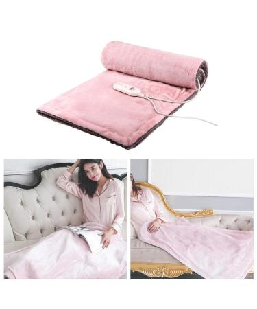 Heated Electric Knee Warm Blanket Office Plush Heated Bed Throw 105 85 cm