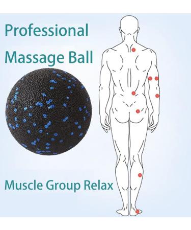 2 Set Self Massage Ball - DuoBall & Peanut Massage Fascia Ball Set for Muscle Relief Spine Care & Plantar Fasciitis Relief | International Shipping Available - Buy Online on GoSupps.com