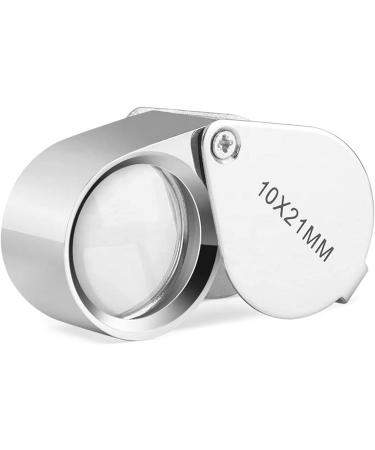 Pineapple 10X Jewelers Loupe Magnifier - Pocket Magnifying Glass for Gems, Diamonds, Coins, Plants - Buy Online on GoSupps.com