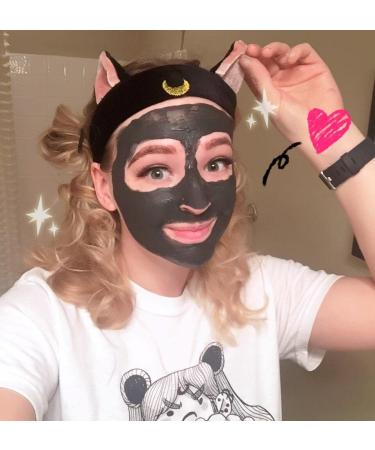Ziper Cute Cat Usagi Moon Shower Headband in Black - Perfect for Cosmetic Use - Buy Online on GoSupps.com