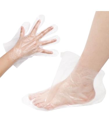 Lot de 200 doublures jetables en cire de paraffine pour pieds et mains sacs en plastique pour les mains et les pieds th rapie la cire chaude