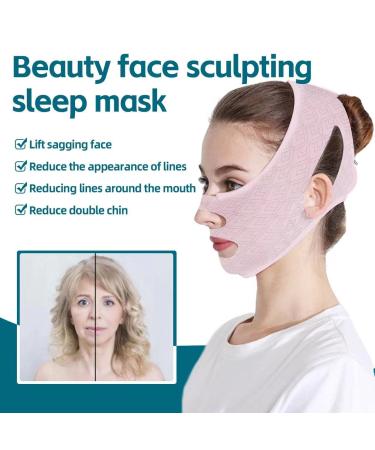 Beauty Sleep Mask for Double Chin Reduction and Face Slimming - V Line Lifting Belt for Women & Men - Buy Online on GoSupps.com