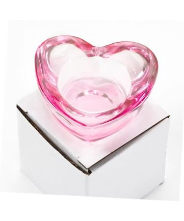 Housoutil Nail Cup Monomer Dish Nail Dish Bowl Nail Art Dish Cup Nail Dampen Dish Jewelry Dish Nail Art Liquid Holder Manicure Nail Dish Glass Thicken Pen Wash Cup Pink - Buy Online on GoSupps.com