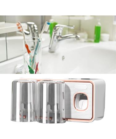 Tyenaza Toothbrush Caddy | Drill-Free Toothbrush Storage Rack with Automatic Toothpaste Pump | White | International Shipping Available - Buy Online on GoSupps.com